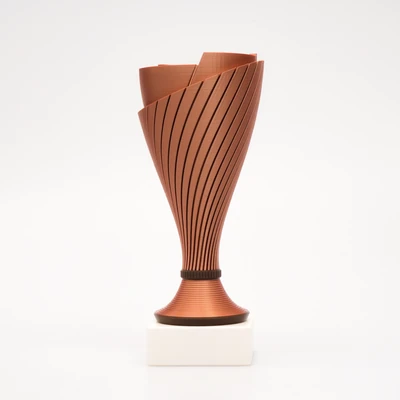 Fotografía real de Helix, acabado bronce · Vista 1