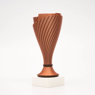 Fotografía real de Helix, acabado bronce · Vista 2