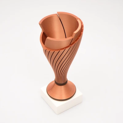 Fotografía real de Helix, acabado bronce · Vista 4