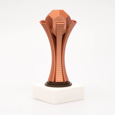 Fotografía real de Vertex, acabado bronce · Vista 3